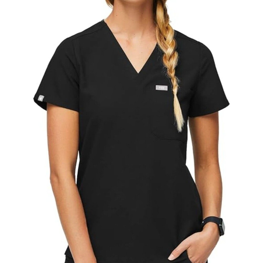NWT Figs Black Catarina Scrub Top Size 5XL